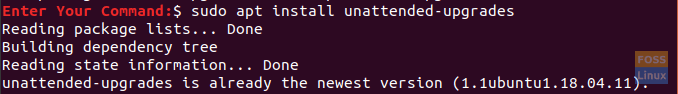 Install The unattended-upgrade Package