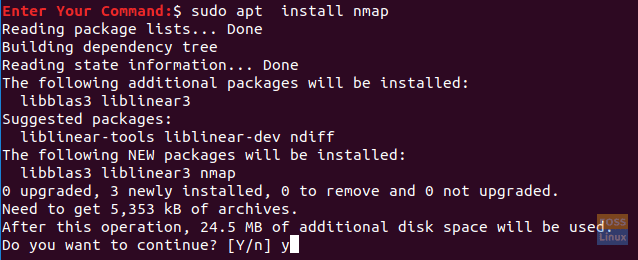 Install nmap Package On Ubuntu