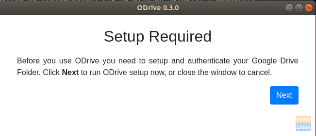 Open Drive Setup Is Required