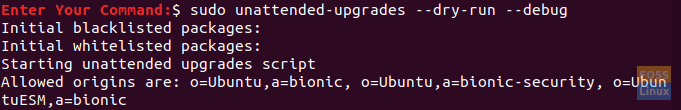 Test unattended-upgrade Package Configurations