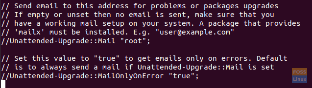 The unattended-upgrade Package Email Notifications
