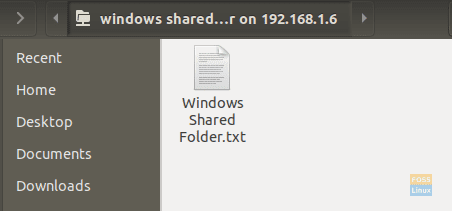 Welcome To Your Windows Shared Folder