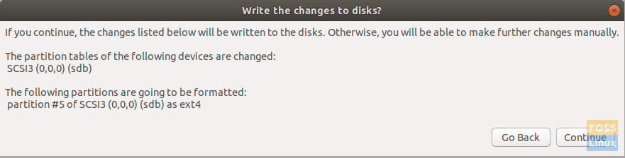Write Changes To Disk
