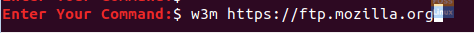 Browse Website Using w3m On Ubuntu