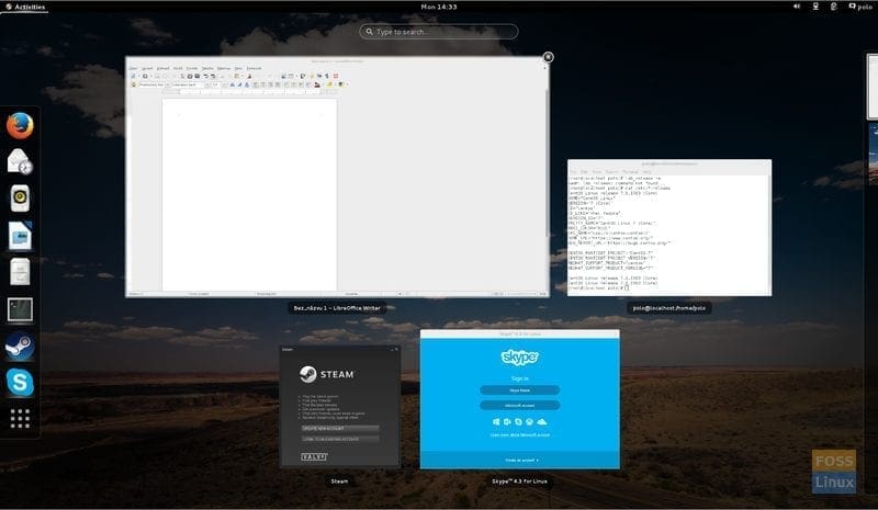 CentOS Desktop Screenshot