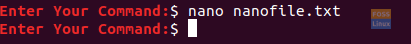 Create File Using The Nano Command