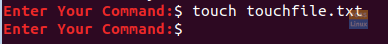 Create a File Using The Touch Command