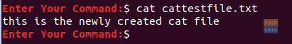 Display The Cat File Content