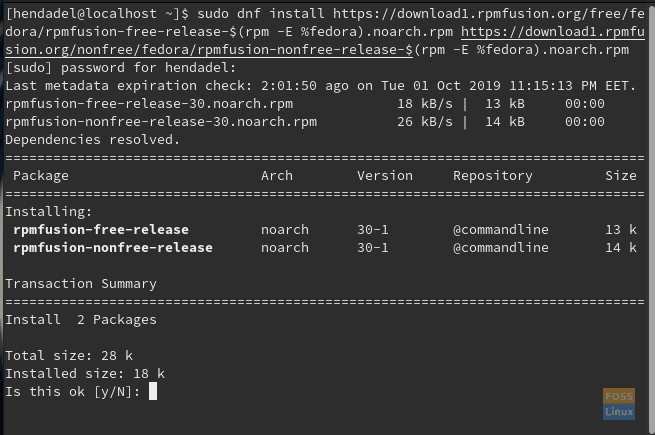 Enable The RPMfusion Repository On Fedora