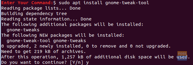 Install Gnome Tweak Tools