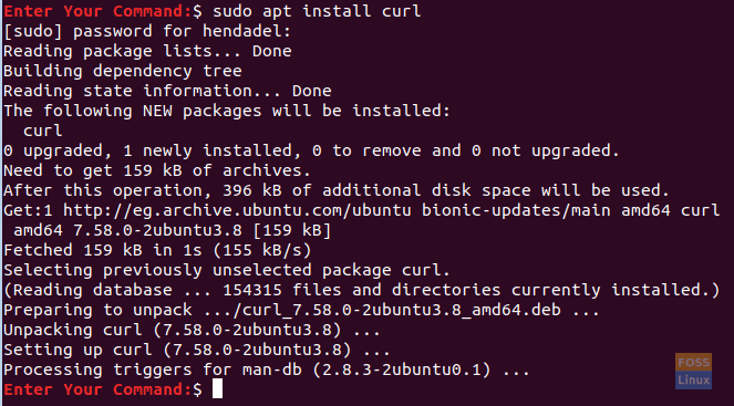Install The curl Package On Ubuntu