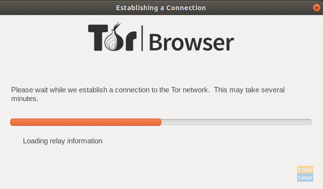 Loading Tor Browser