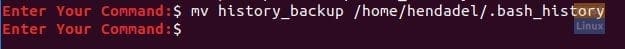 Move The History Backup To The Current User Home