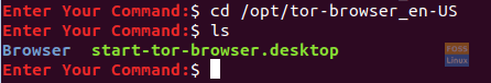Move To The Tor Directory in opt