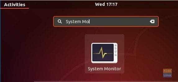Open The System Monitor Application