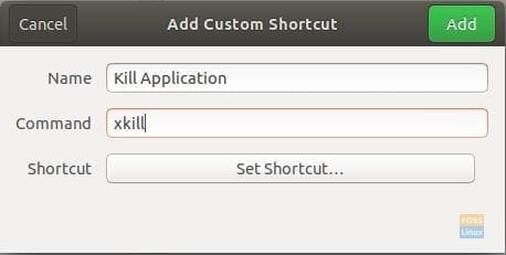 Set Shortcut