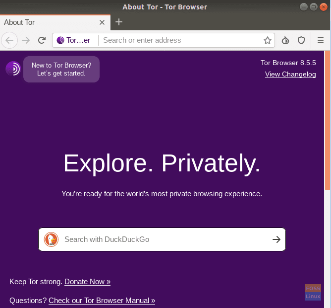 Welcome To Tor Browser