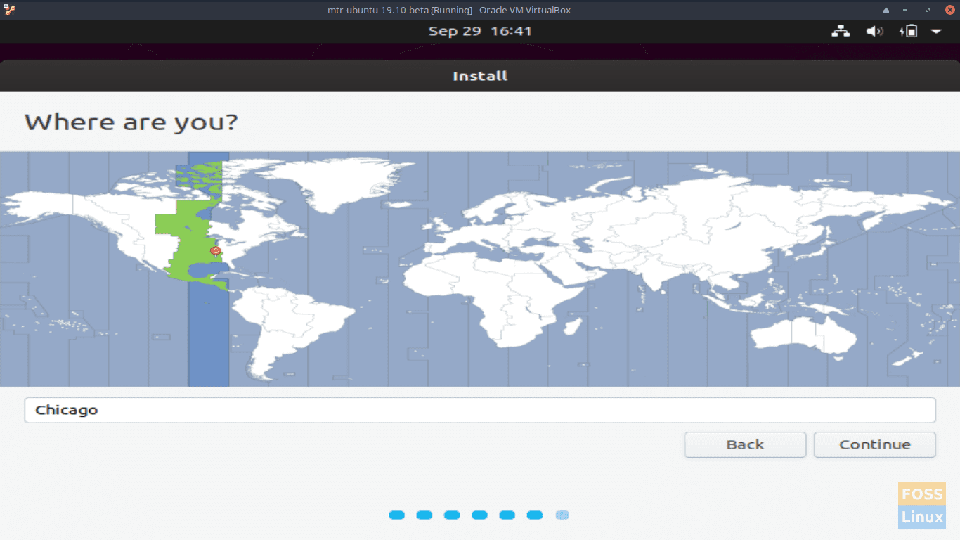 Where are you - Ubuntu 19.10 Beta Screen