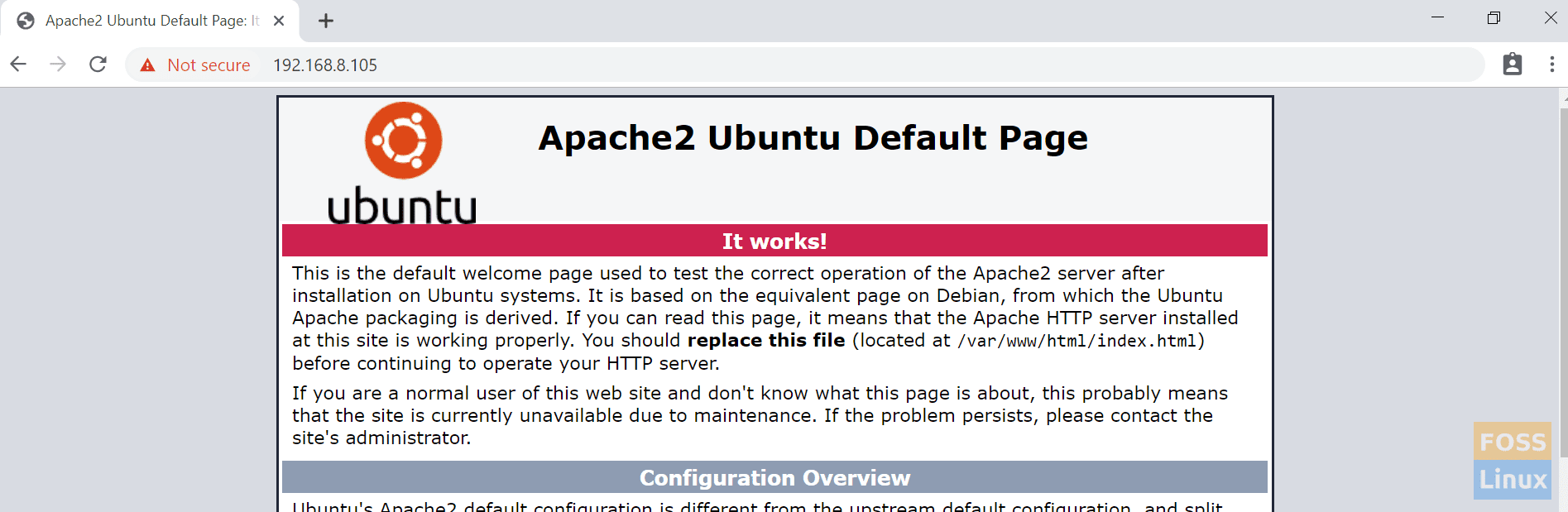 Apache Default Page