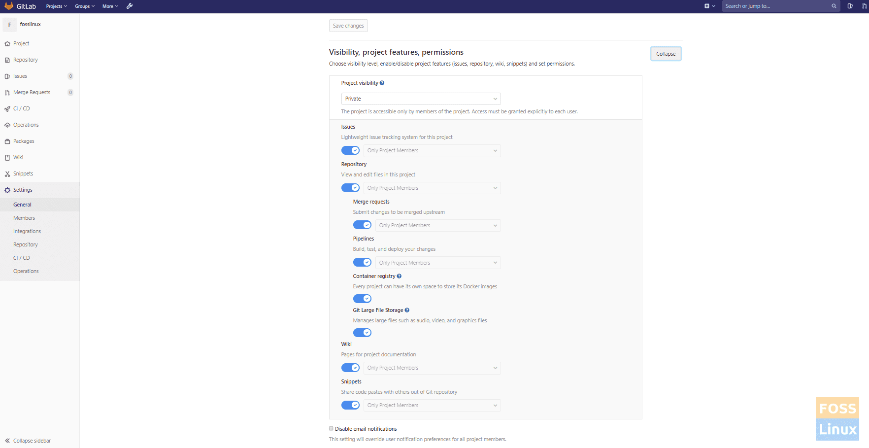 Enable Registry For Project