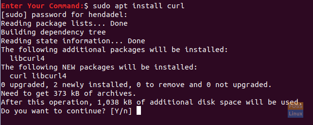 Install Curl Package