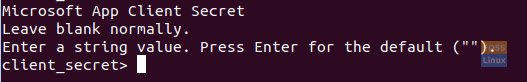 Just Press Enter For The Client_Secret