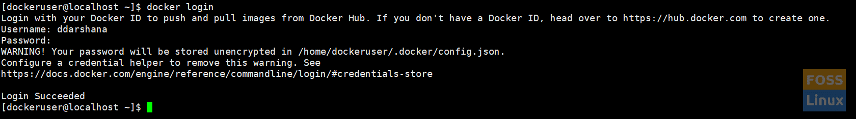 Login to Docker Hub