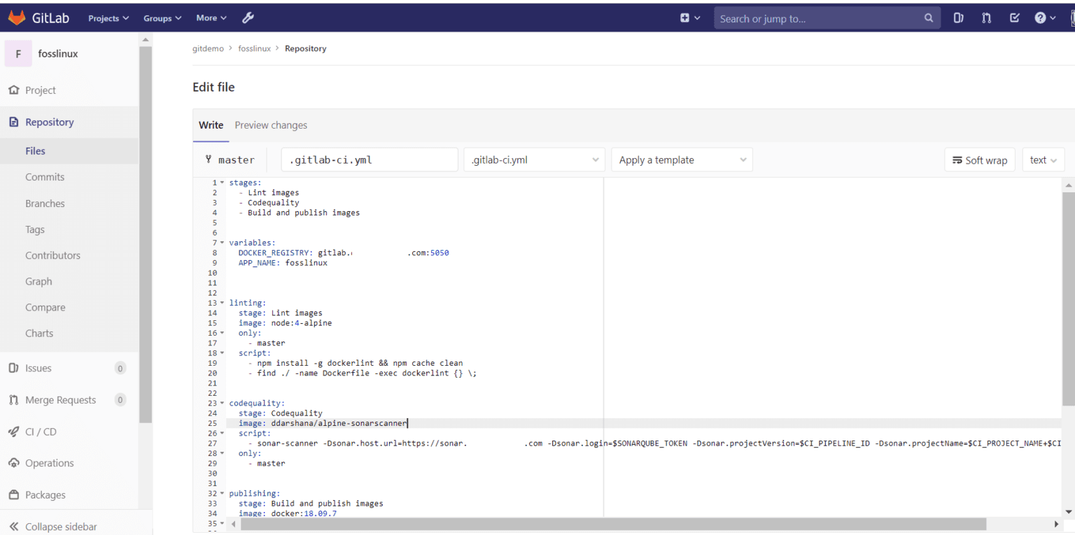 Gitlab image registry