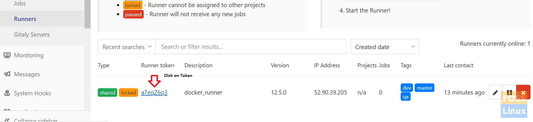 Shared Runner Setting