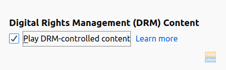 Enable The Digital Rights Management Content