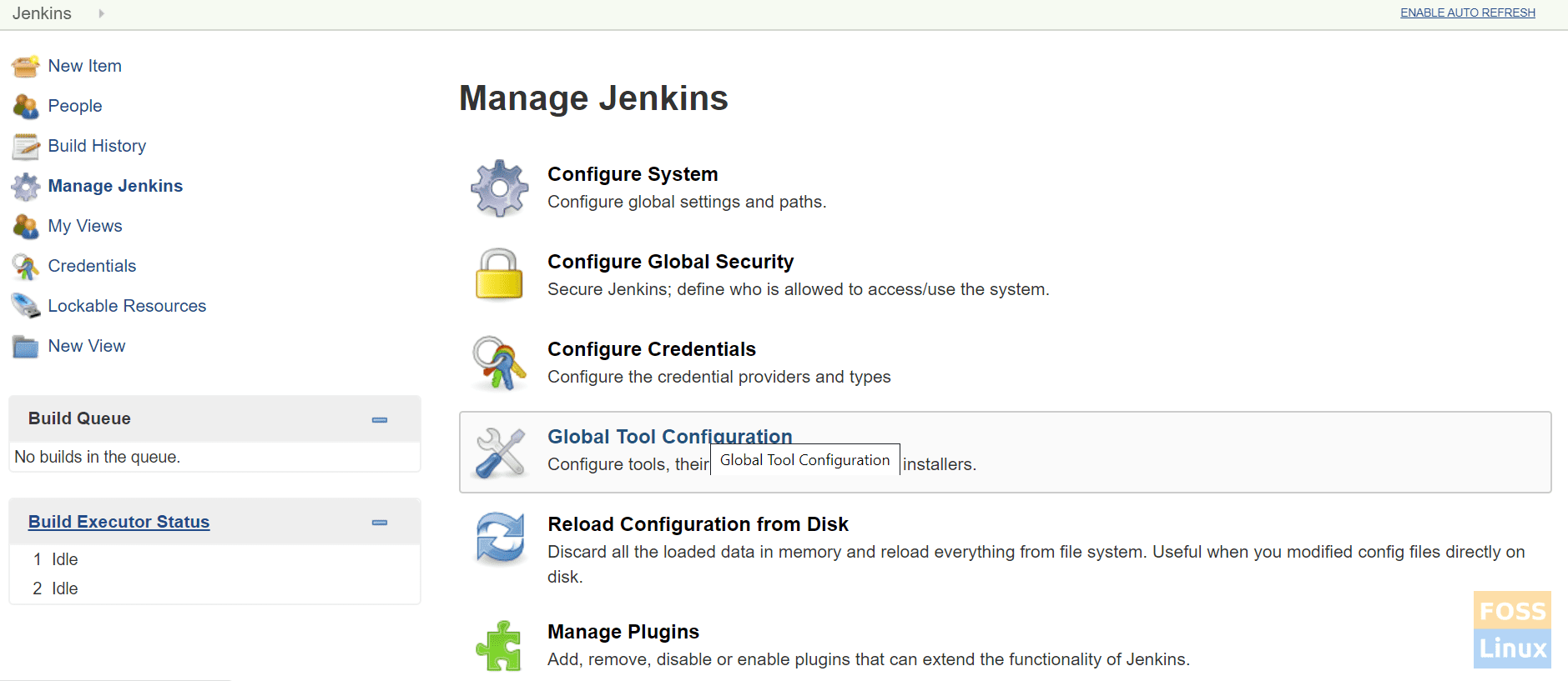 Global Tool Configurations