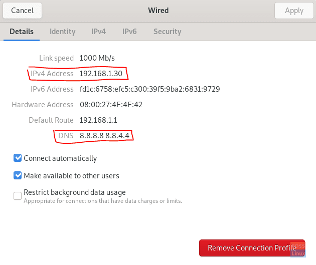 IP and DNS Configured Successfully