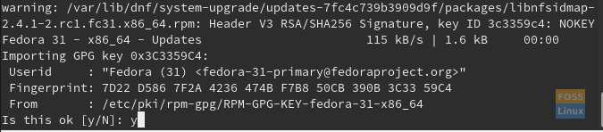 Import Signature GPG Key From Fedora 30 To New Fedora 31