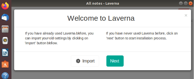 Launch Laverna