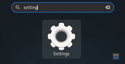 Search and Open Settings Application
