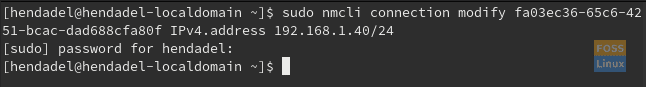 Set IP Address Manually