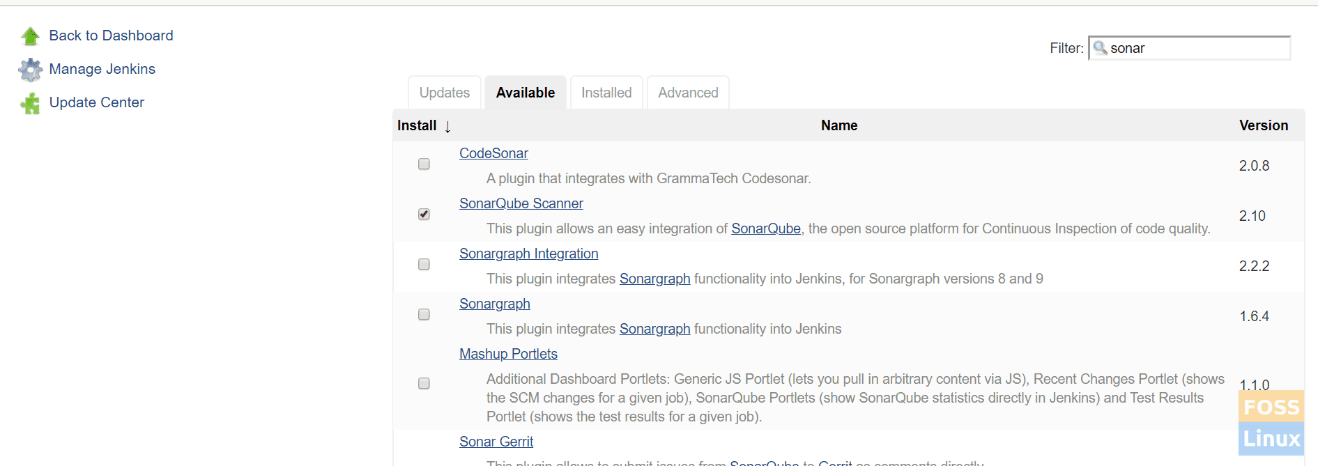 SonarQube Scanner Plugin