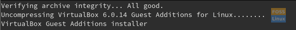 Vbox Guest Additions Will Start Installtion