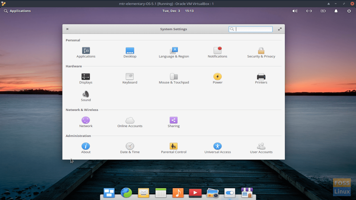 elementary OS 5.1 - System Settings