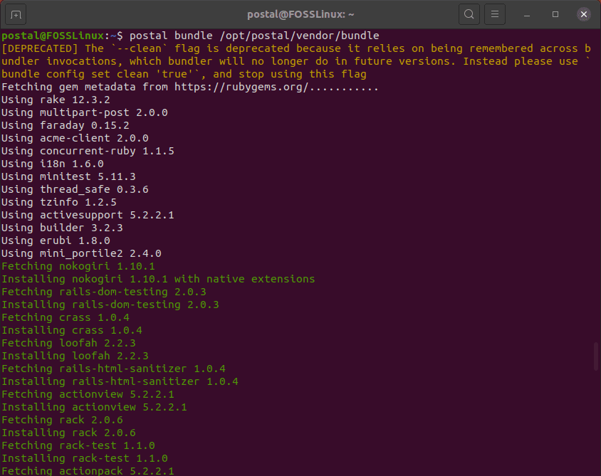 image-of-installation-of-Ruby-Dependencies