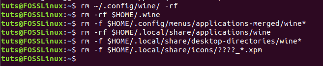 Completly Remove Wine Directories