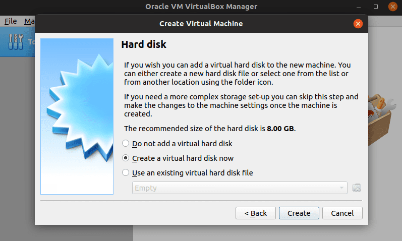 Create a virtual disk