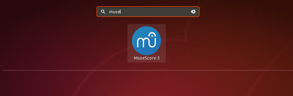 Launch MuseScore from app menu