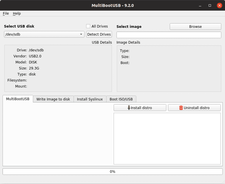 MultiBootUSB application