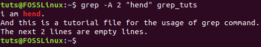 Preview Number of Lines After a Certain String