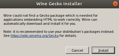 Select The Install Button To Install Gecko Package