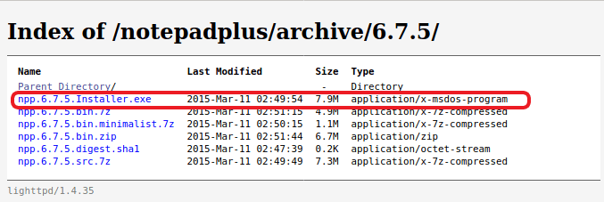 Select The Installer exe File