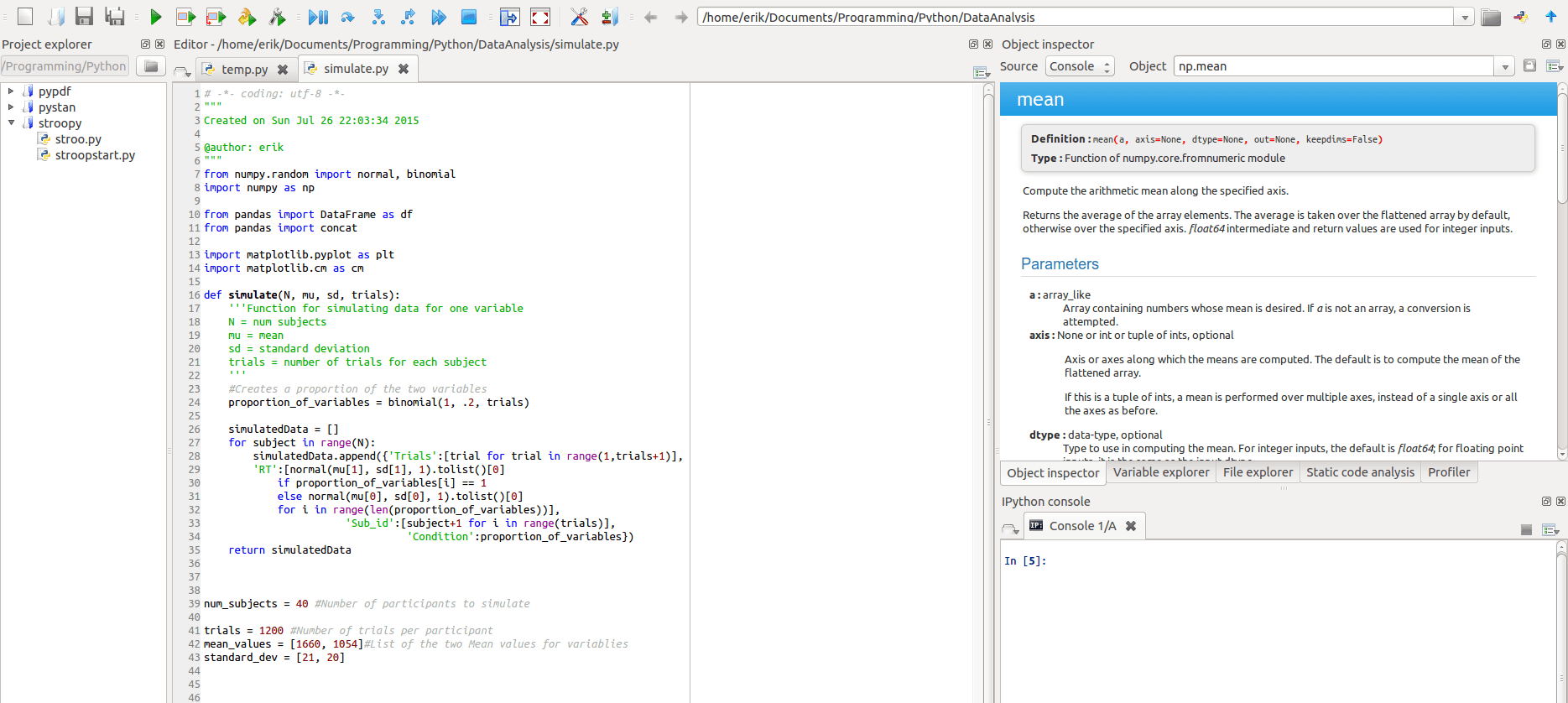 Spyder Python IDE