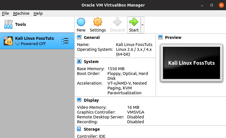 Start VirtualMachine