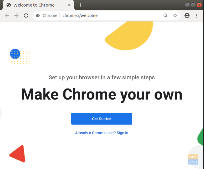 Welcome to Google Chrome